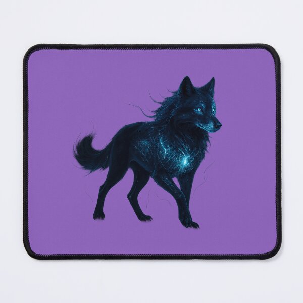 Item preview, ✦ Luminark Wolf — Nightform ✦ - Moonshadow Amethyst (#8C5EBE) designed and sold by WheelieGdArt.