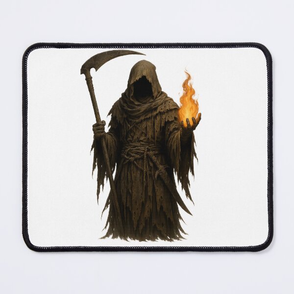 Item preview, The Fire-Wielding Hooded Reaper designed and sold by VivaThread.