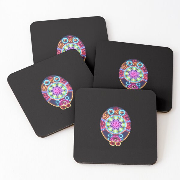 Item preview, Neon Mandala Face With Cherries designed and sold by Color for Balance .