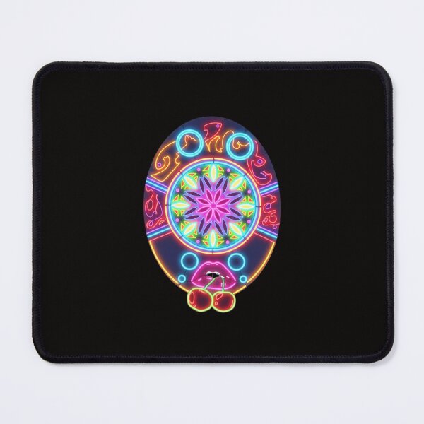 Item preview, Neon Mandala Face With Cherries designed and sold by Color for Balance .