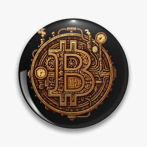 Item preview, Steampunk Bitcoin Coin – Mechanical Crypto Gear designed and sold by SeoulInkSoul.