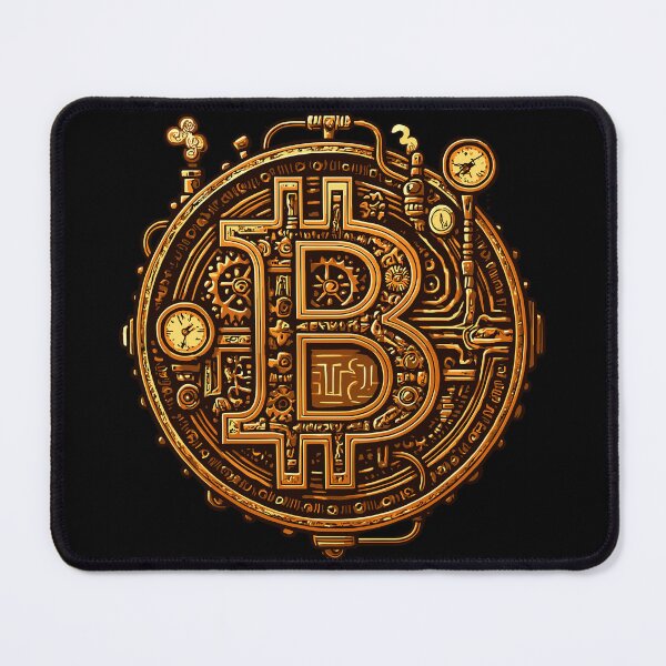 Item preview, Steampunk Bitcoin Coin – Mechanical Crypto Gear designed and sold by SeoulInkSoul.