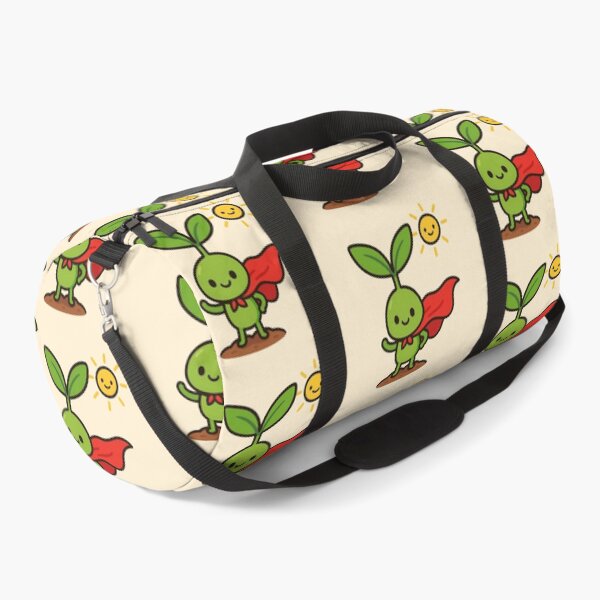 Item preview, Super Sprout! Kawaii Plant Superhero in Red Cape designed and sold by KiddoCavePrints.