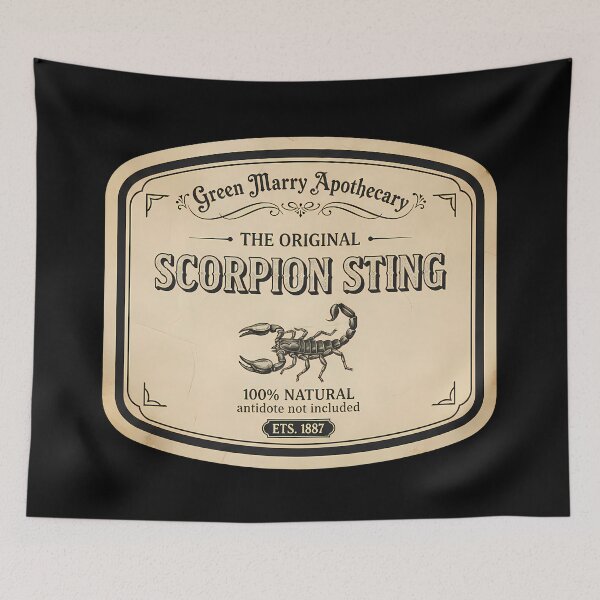 Item preview, Funny Poison Label designed and sold by Funny Vintage Stickers And T-Shirts.