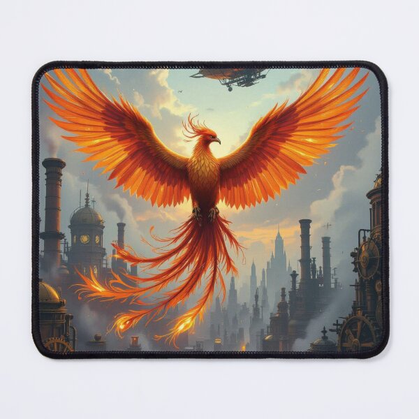 Item preview, VektorVibe: Phoenix Rise Over Steam City designed and sold by VektorVibe.