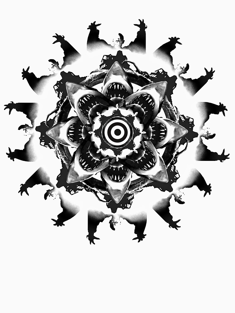 Jaws Vs Salem's Lot (Black and White) by tierneyart