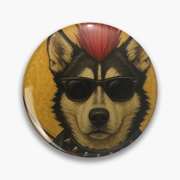 Item preview, Holy image, cool dog as a punk designed and sold by Mauswohn.