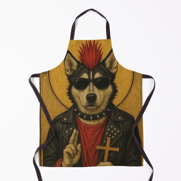 Item preview, Holy image, cool dog as a punk designed and sold by Mauswohn.