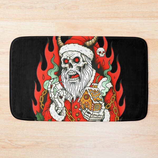 Item preview, Demon Claus - Horror Christmas Santa Skeleton designed and sold by CoffinsArt.