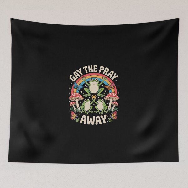 Item preview, Womens Gay The Pray Away Rainbow Meme Frogs LGBT Pride LGBTQ  designed and sold by SyntaxClaw.