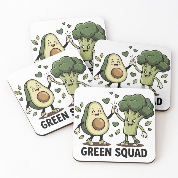 Artikelvorschau, Niedliches Avocado-Brokkoli-Freunde-Design entworfen und verkauft von tollaru.