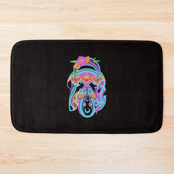 Item preview, Neon Moth Spirit Floral Tribal Design designed and sold by Color for Balance .