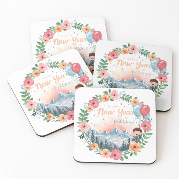 Item preview, Floral frame encircles a scenic mountain path at sunrise designed and sold by PWDigitalArt.