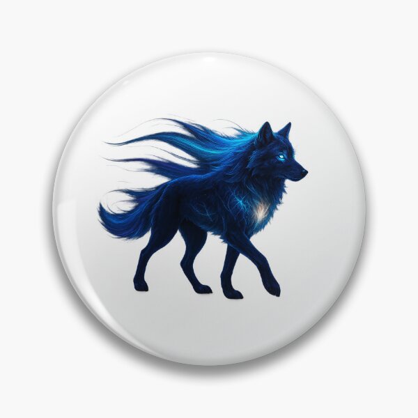 Item preview, ✦ Luminark Wolf — Aurora-Flare Mane ✦ - White #FFFFFF designed and sold by WheelieGdArt.