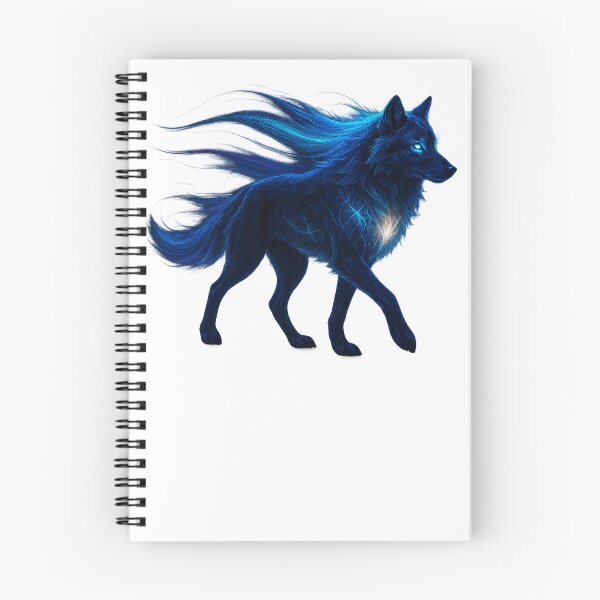 Item preview, ✦ Luminark Wolf — Aurora-Flare Mane ✦ - White #FFFFFF designed and sold by WheelieGdArt.