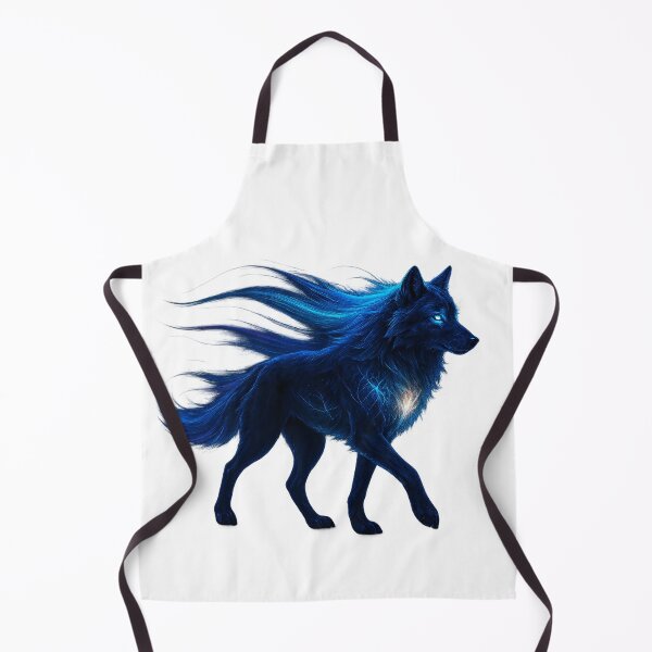 Item preview, ✦ Luminark Wolf — Aurora-Flare Mane ✦ - White #FFFFFF designed and sold by WheelieGdArt.