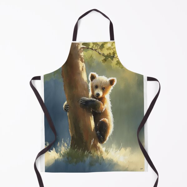 Item preview, Grizzly Bear Cub Climbing Tree designed and sold by laurashawart.