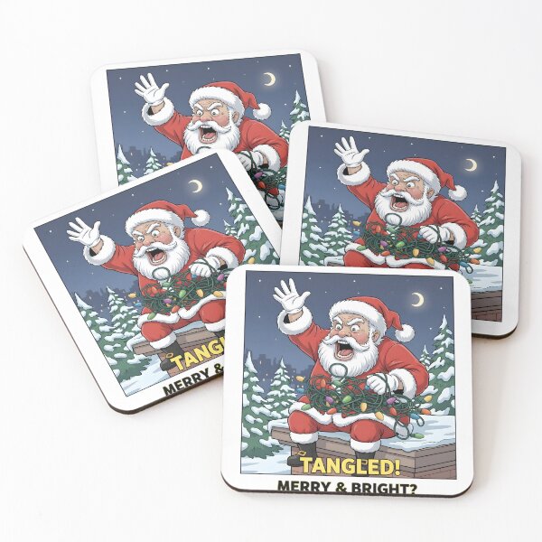 Item preview, Tangled Santa – Funny Christmas Lights Fail Meme Design designed and sold by SoulenCify.