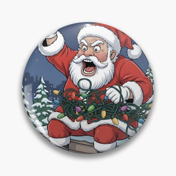 Item preview, Tangled Santa – Funny Christmas Lights Fail Meme Design designed and sold by SoulenCify.