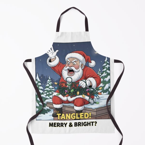 Item preview, Tangled Santa – Funny Christmas Lights Fail Meme Design designed and sold by SoulenCify.