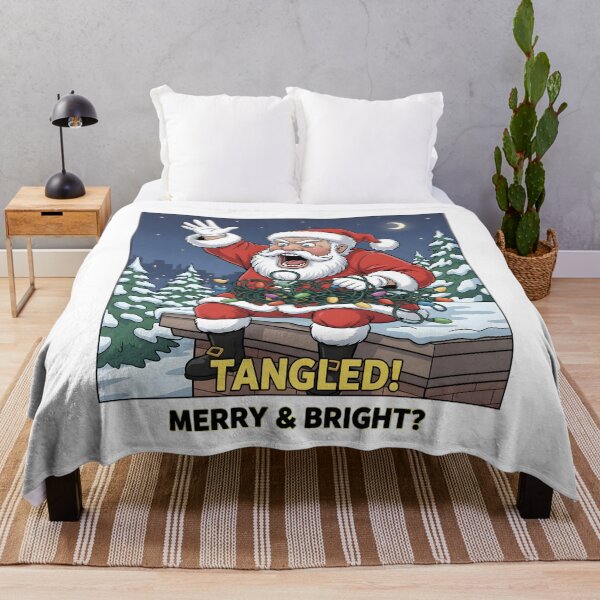Item preview, Tangled Santa – Funny Christmas Lights Fail Meme Design designed and sold by SoulenCify.