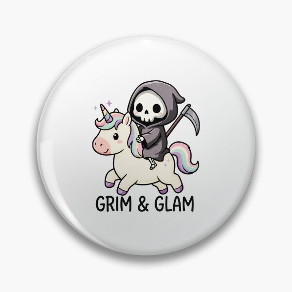 Item preview, Cute Grim Reaper Riding Rainbow Unicorn designed and sold by tollaru.