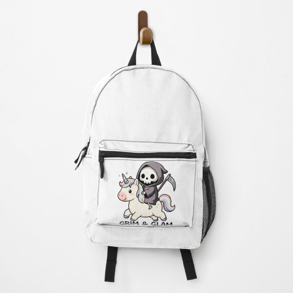 Item preview, Cute Grim Reaper Riding Rainbow Unicorn designed and sold by tollaru.