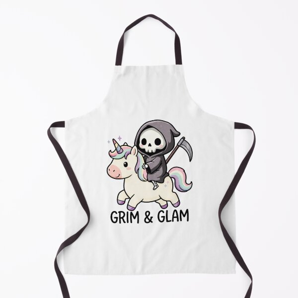 Item preview, Cute Grim Reaper Riding Rainbow Unicorn designed and sold by tollaru.