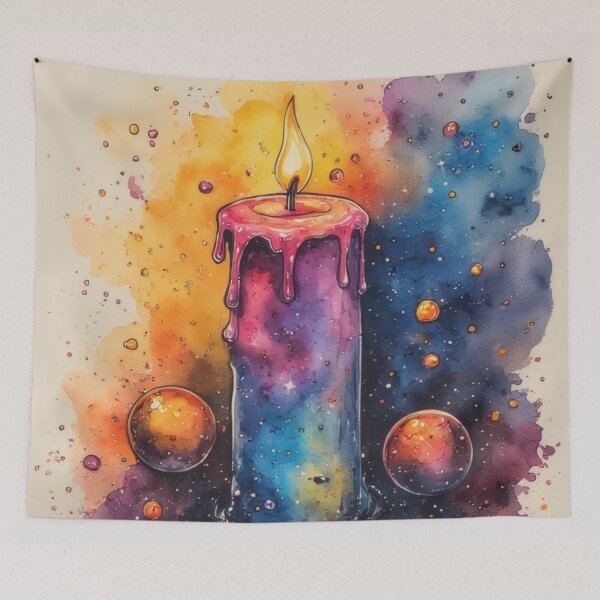 Item preview, Galactic candle with floating spheres designed and sold by Mianku | Für das Leben.