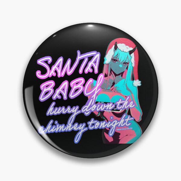 Item preview, Santa Baby Zero Two Franxx Vaporwave Aesthetic Edit designed and sold by MikaseSan.