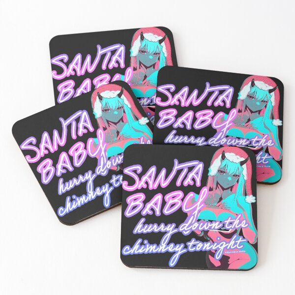 Item preview, Santa Baby Zero Two Franxx Vaporwave Aesthetic Edit designed and sold by MikaseSan.