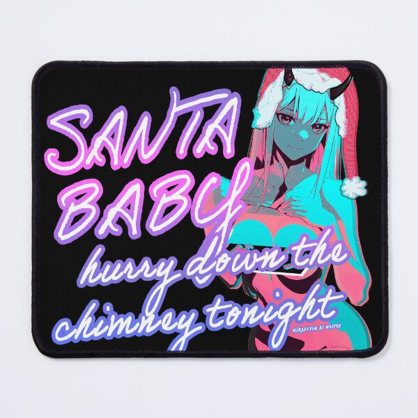 Item preview, Santa Baby Zero Two Franxx Vaporwave Aesthetic Edit designed and sold by MikaseSan.