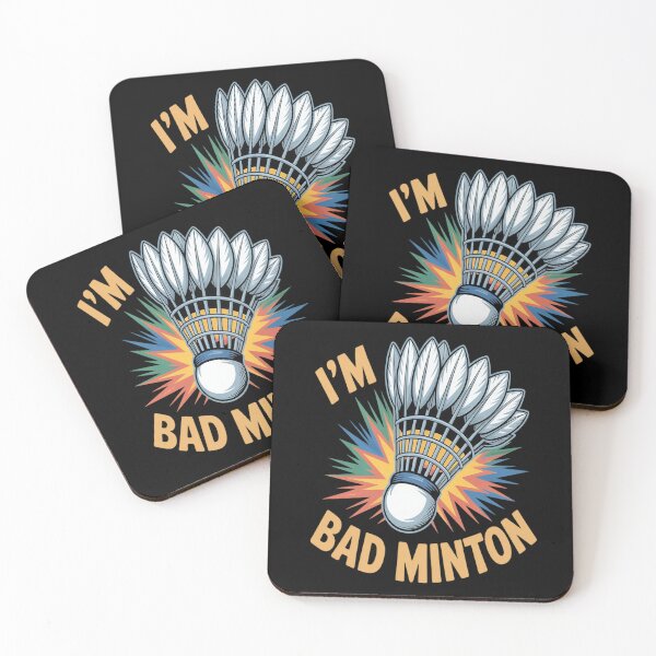 Item preview, I'm Bad Minton Shuttlecock  Badminton Player designed and sold by Moxizz.