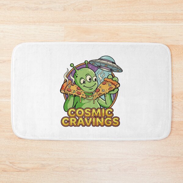 Item preview, Hungry Alien Enjoying Cosmic Pizza designed and sold by tollaru.