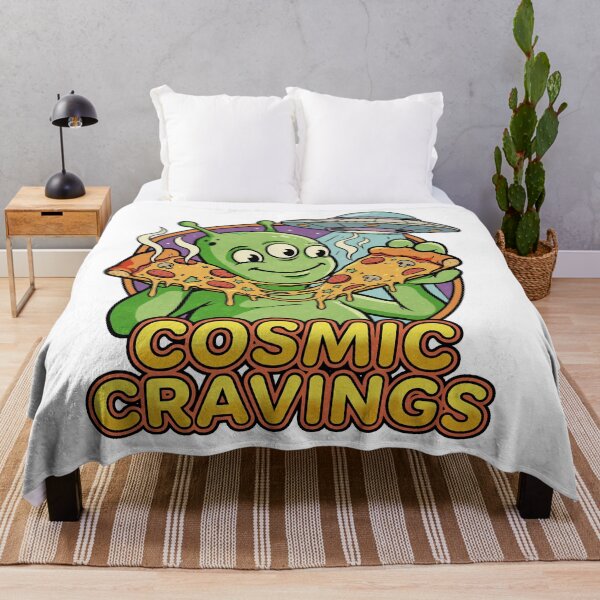 Item preview, Hungry Alien Enjoying Cosmic Pizza designed and sold by tollaru.