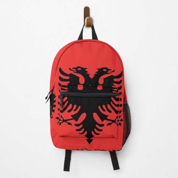 Item preview, Albanian Double-Headed Eagle Flag Logo | Black Albania Symbol Design designed and sold by Abaseen.
