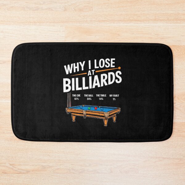 Item preview, Funny Why I Lose At Billiards Pool Player Billiard Snooker designed and sold by donadonvgran.