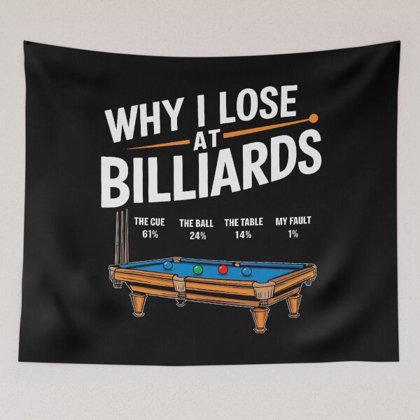 Item preview, Funny Why I Lose At Billiards Pool Player Billiard Snooker designed and sold by donadonvgran.