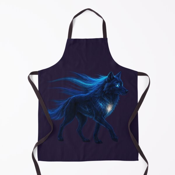Item preview, ✦ Luminark Wolf — Aurora-Flare Mane ✦ - Spectral Amethyst-Night — #1B0F2E designed and sold by WheelieGdArt.