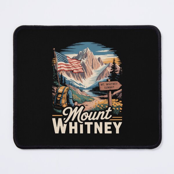 Item preview, Mount Whitney California US Flag Mt. Whitney Summit Souvenir designed and sold by TechnicalSara.