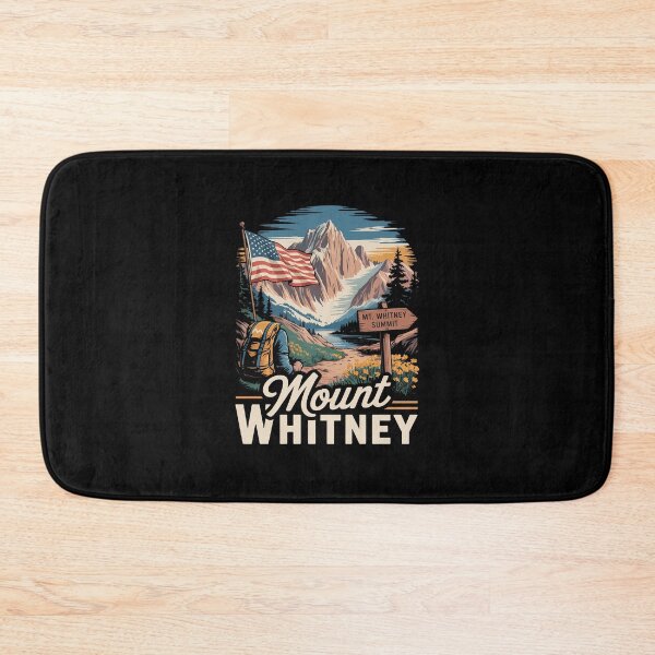 Item preview, Mount Whitney California US Flag Mt. Whitney Summit Souvenir designed and sold by TechnicalSara.