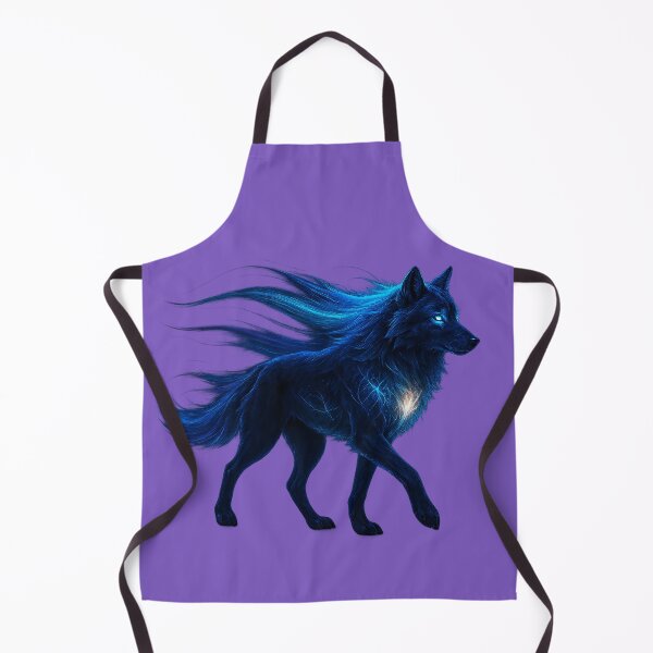 Item preview, ✦ Luminark Wolf — Aurora-Flare Mane ✦ - Moonlit Orchid — HEX #7D5BC0 designed and sold by WheelieGdArt.