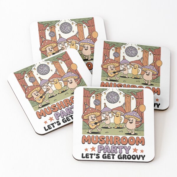 Item preview, Happy Dancing Mushrooms Forest Party designed and sold by tollaru.