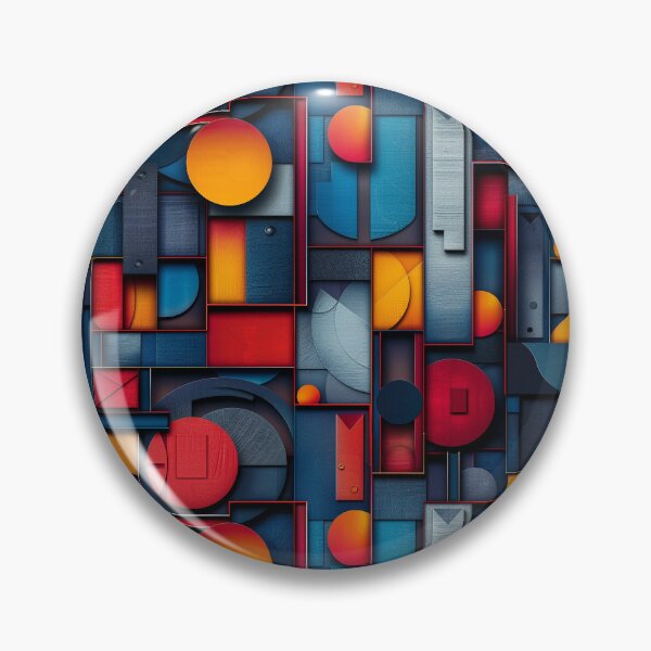 Item preview, Bold Abstract Geometric Shapes Cubist Pattern designed and sold by NTGUILTY.
