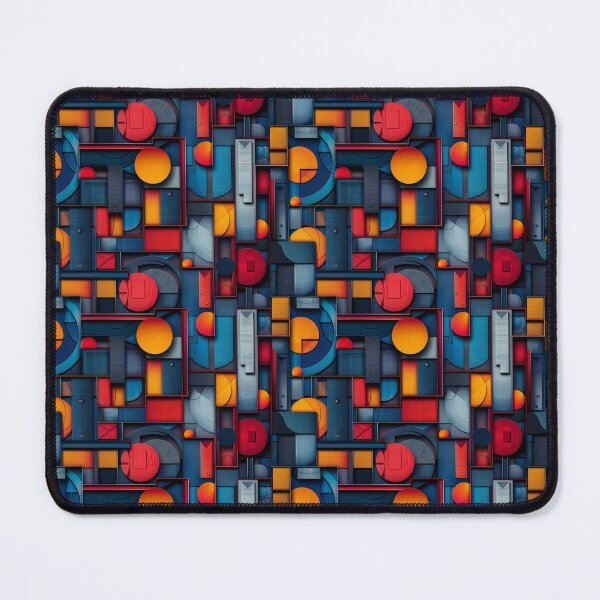 Item preview, Bold Abstract Geometric Shapes Cubist Pattern designed and sold by NTGUILTY.