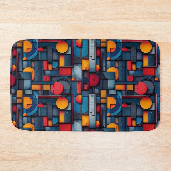 Item preview, Bold Abstract Geometric Shapes Cubist Pattern designed and sold by NTGUILTY.