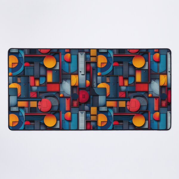 Item preview, Bold Abstract Geometric Shapes Cubist Pattern designed and sold by NTGUILTY.