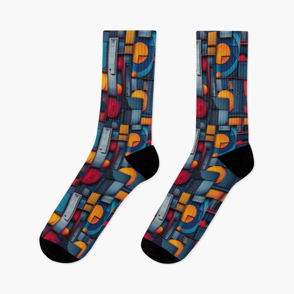 Item preview, Bold Abstract Geometric Shapes Cubist Pattern designed and sold by NTGUILTY.