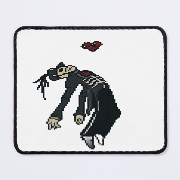 Item preview, Falling Heart Pixel Phantom – Dark Aesthetic Pixel Art designed and sold by Gurjeetpixelart.