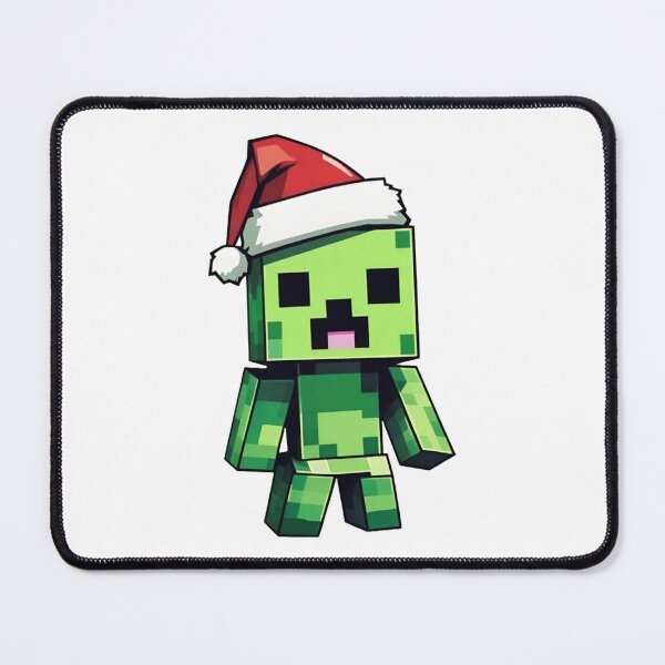 Item preview, Cute Minecraft Creeper in Santa Hat designed and sold by freelschrabo.